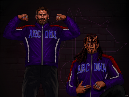 Alex and Bril posing in their GJW XVII gear